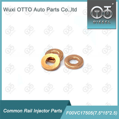 High-speed Steel Common Rail Injector Copper Washer F00VC17505 Shim 7.5*15*2.5mm ISO9001 Certified