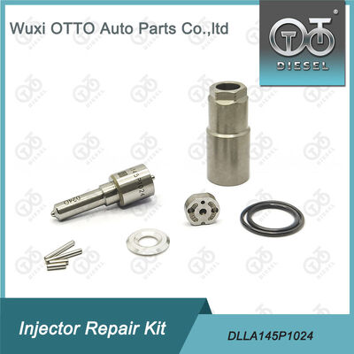 高速度鋼製、23670-0L010モデル用DLLA145P1024ノズル付きデンソーディーゼルインジェクター修理キット